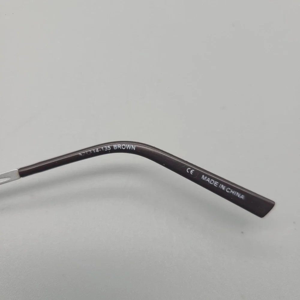 Wittnauer Hazel Brown Rectangular Eyeglass Frames Filigree Temples 52-14-135